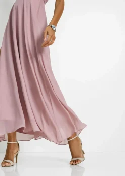 Maxikleid mit Paillettenstickerei