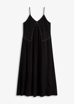Maxikleid mit Ösen-Verzierung
