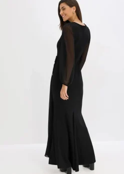 Maxikleid mit Strassstein-Applikation