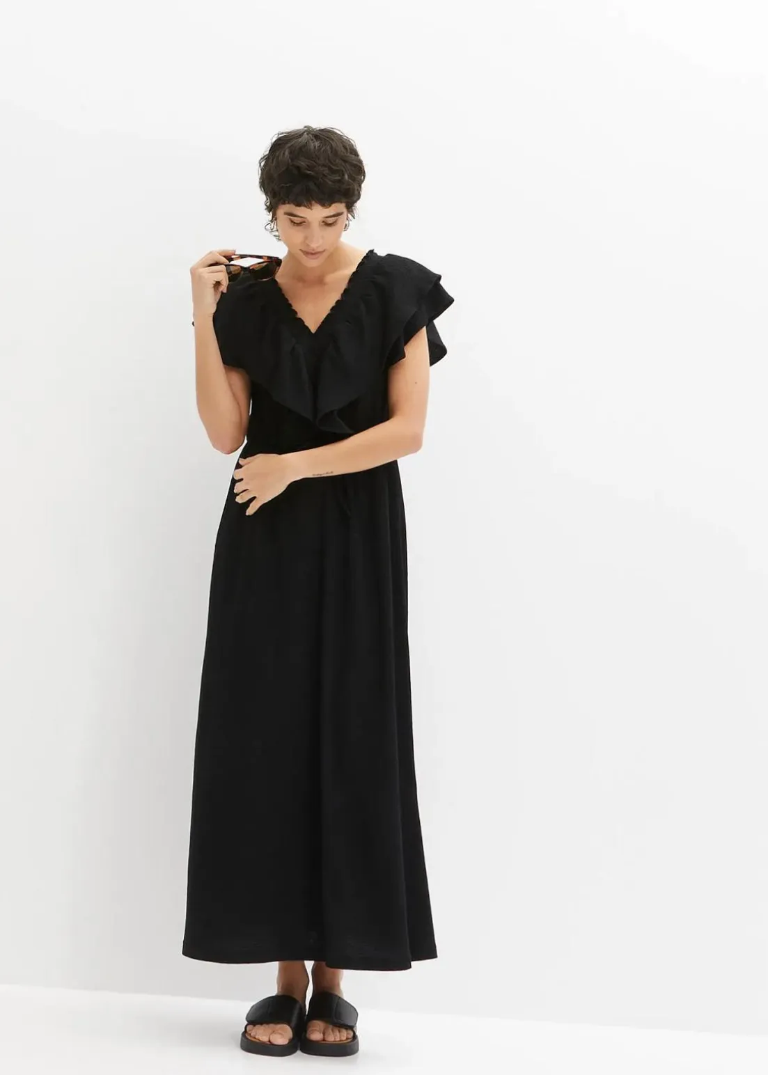 Maxikleid mit Volant