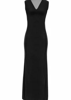 Maxikleid Strasssteinen am Rückenausschnitt