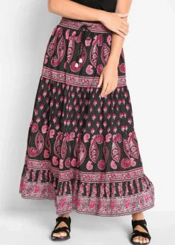 Maxirock aus reiner Baumwolle