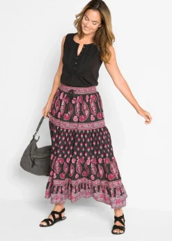 Maxirock aus reiner Baumwolle