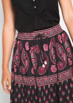 Maxirock aus reiner Baumwolle