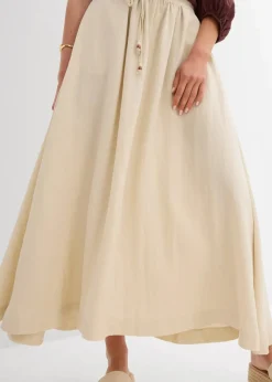 Maxirock aus fließendem Lyocell-Mix