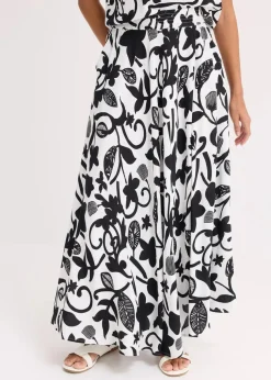 Maxirock aus fließender Viskose