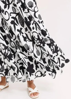 Maxirock aus fließender Viskose