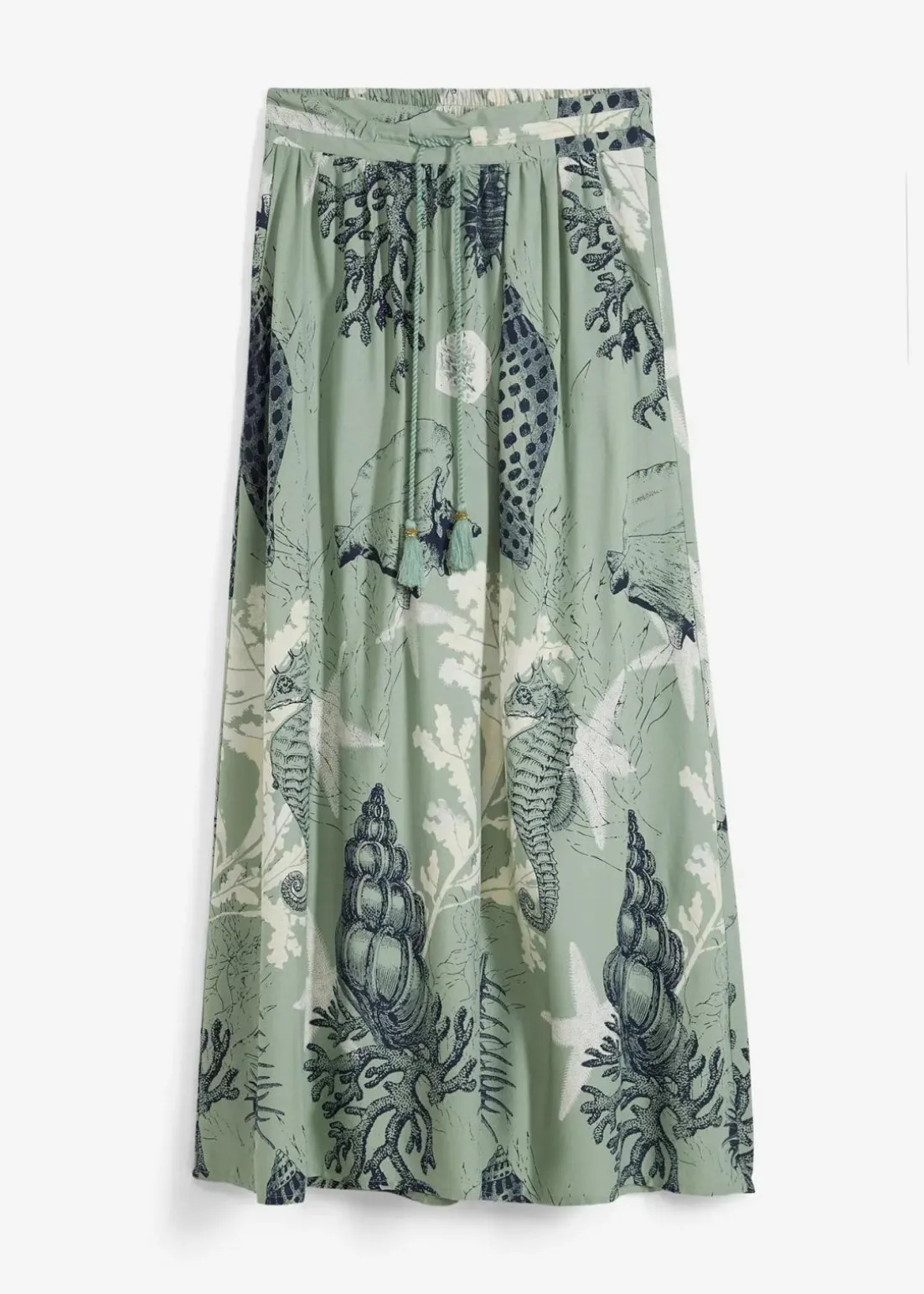 Maxirock aus fließender Viskose