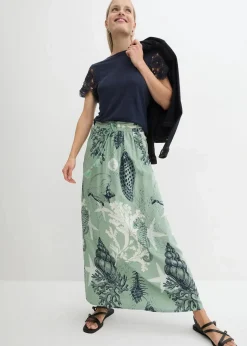 Maxirock aus fließender Viskose