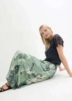 Maxirock aus fließender Viskose