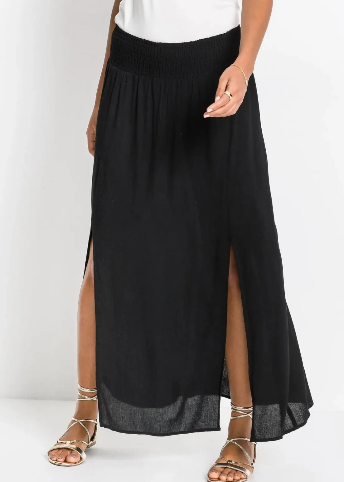 Maxirock aus fließender Viskose