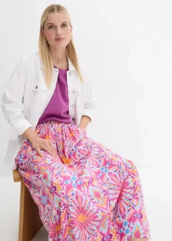 Maxirock aus fließender Viskose