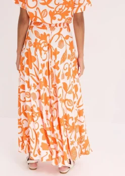 Maxirock aus fließender Viskose