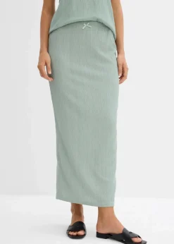 Maxirock aus leichtem Crêpe