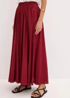 Maxirock aus strukturiertem Crinkle