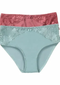 Maxislip mit Spitze (2er Pack)