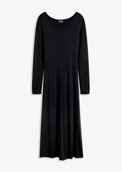 Maxi-Strickkleid aus Viskose-Mix