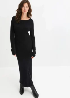 Maxi-Strickkleid aus Viskose-Mix