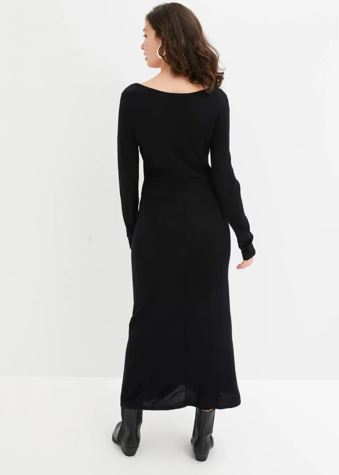 Maxi-Strickkleid aus Viskose-Mix