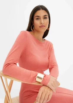 Maxi-Strickkleid aus Viskose-Mix