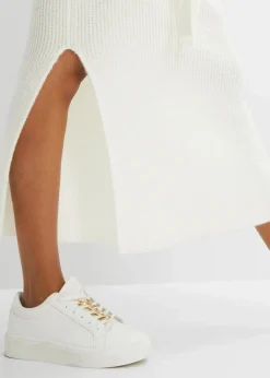 Maxi-Strickkleid mit Gürtel (2-tlg. Set)