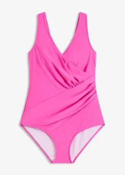 Medium Shape-Badeanzug in Wickeloptik