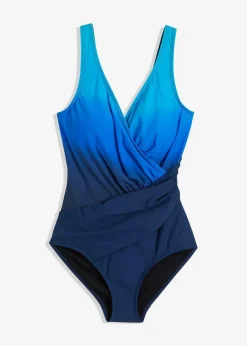 Medium Shape-Badeanzug in Wickeloptik