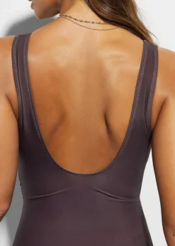 Medium Shape-Badeanzug in Wickeloptik