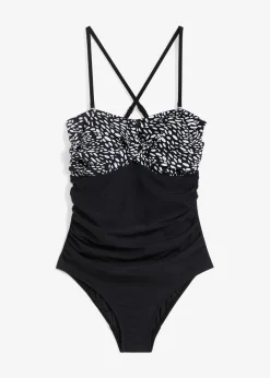 Medium Shape-Badeanzug mit Wickeloptik