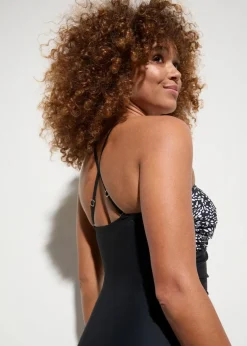 Medium Shape-Badeanzug mit Wickeloptik