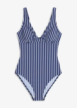 Medium Shape-Badeanzug mit tiefem Ausschnitt