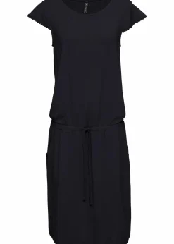 Midi-Jerseykleid aus nachhaltiger Viskose mit Elasthan