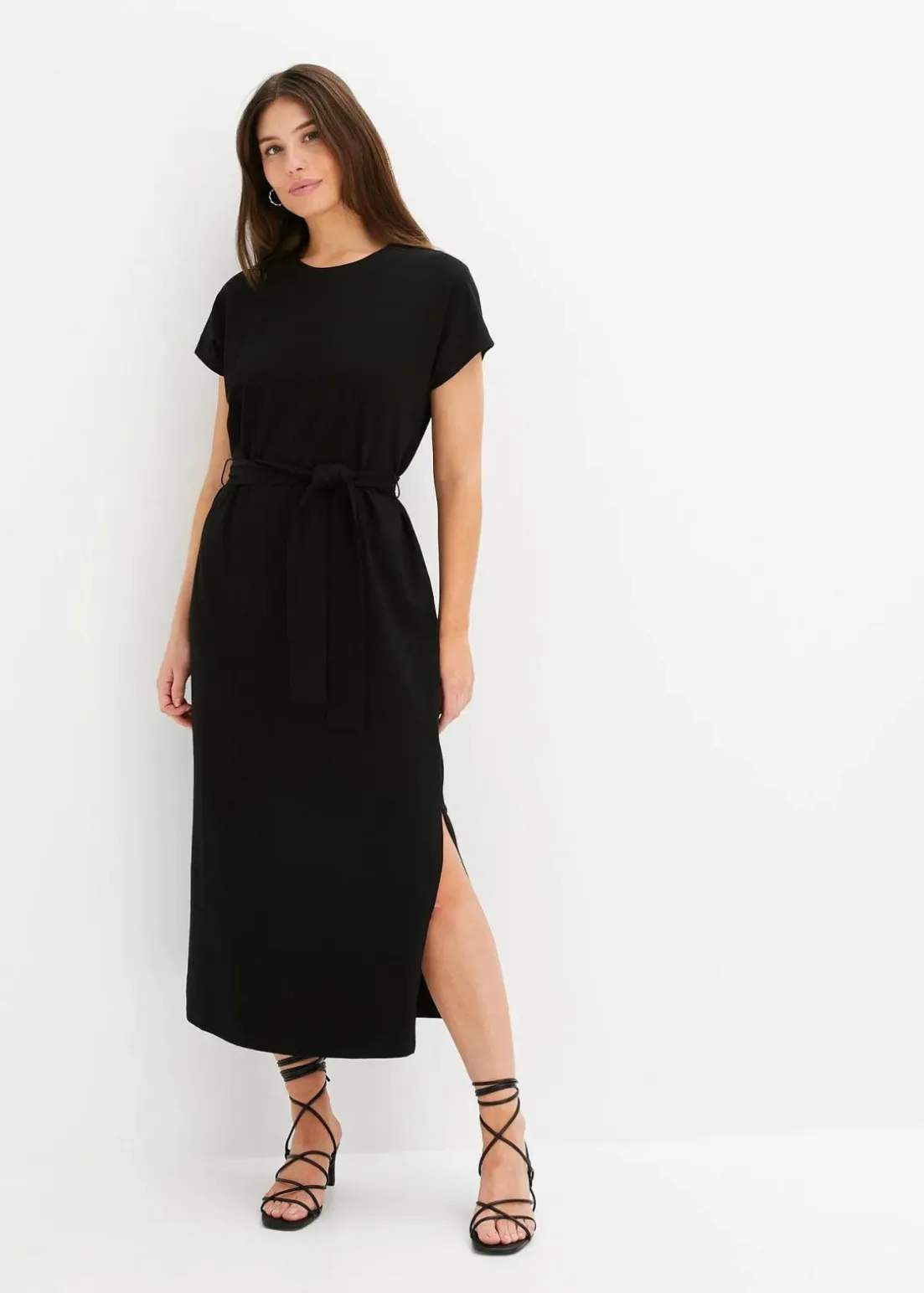 Midikleid aus Baumwolle mit Stretch