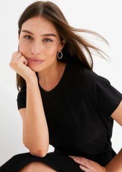 Midikleid aus Baumwolle mit Stretch