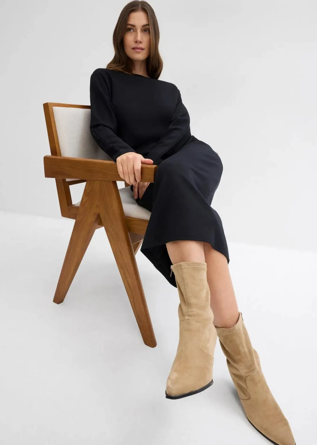 Midikleid aus bequemen Punto di Roma