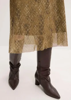 Midikleid aus feinem Mesh