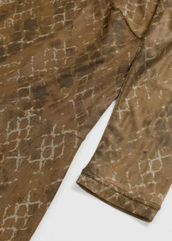 Midikleid aus feinem Mesh