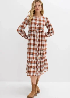 Midikleid aus Flanell