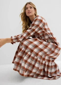 Midikleid aus Flanell