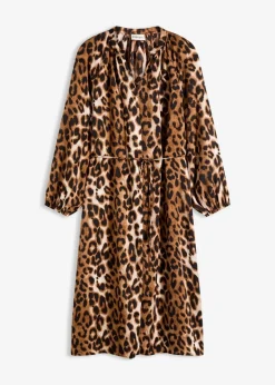 Midikleid aus fließendem Satin