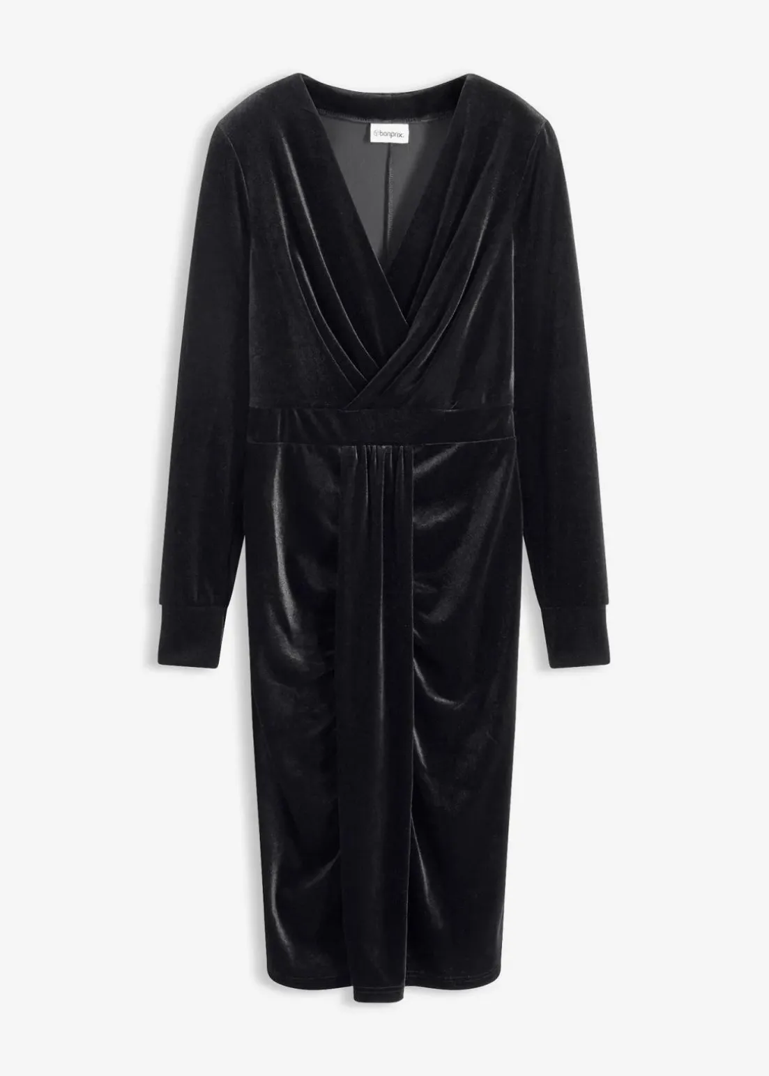 Midikleid aus fließendem Samt