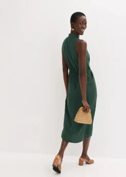 Midikleid aus fließendem Viskose-Mix