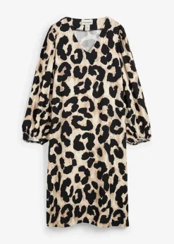 Midikleid aus fließendem Viskose-Mix