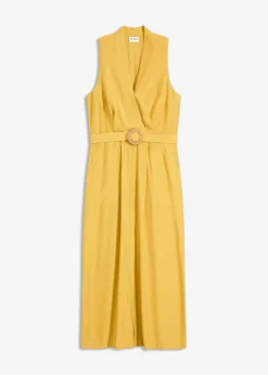 Midikleid aus fließendem Viskose-Mix