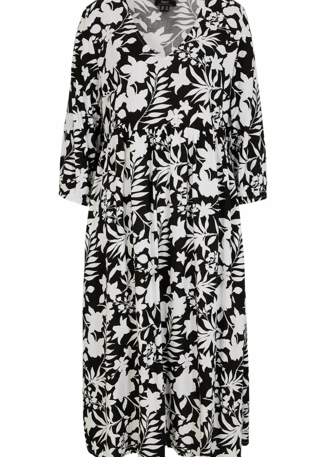 Midikleid aus fließender Viskose