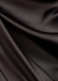 Midikleid aus glänzendem Satin