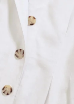 Midikleid aus leichtem Leinen-Mix