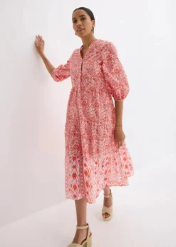 Midikleid aus leichter Baumwolle