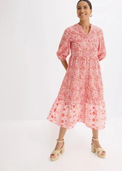 Midikleid aus leichter Baumwolle