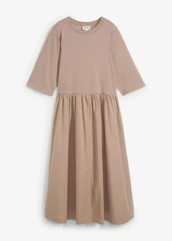 Midikleid aus reiner Baumwolle